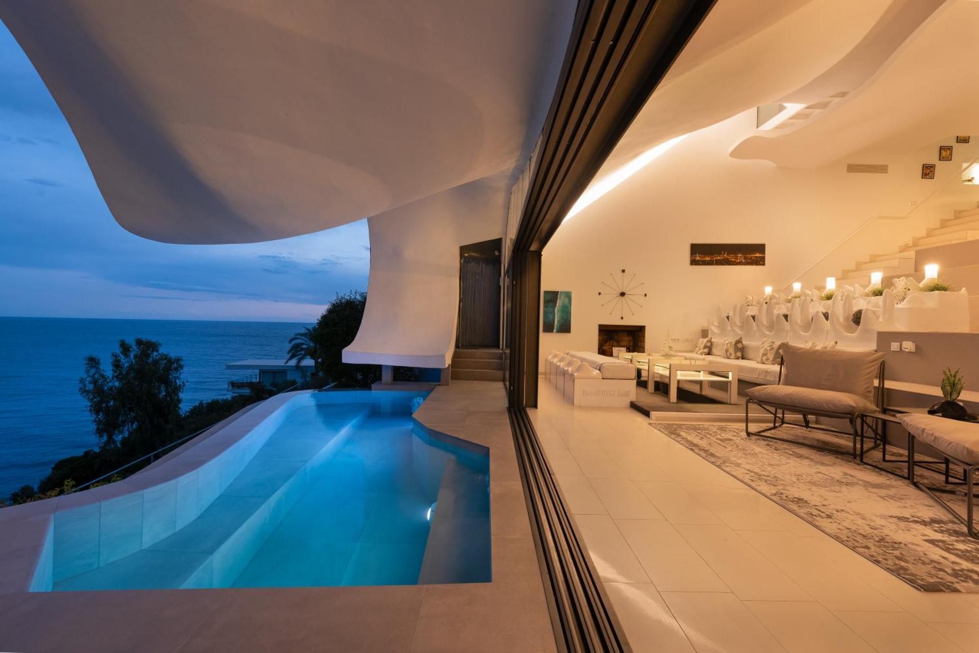 Rentitspain Casa Del Acantilado Piscina Climatizada サロブレーニャ エクステリア 写真