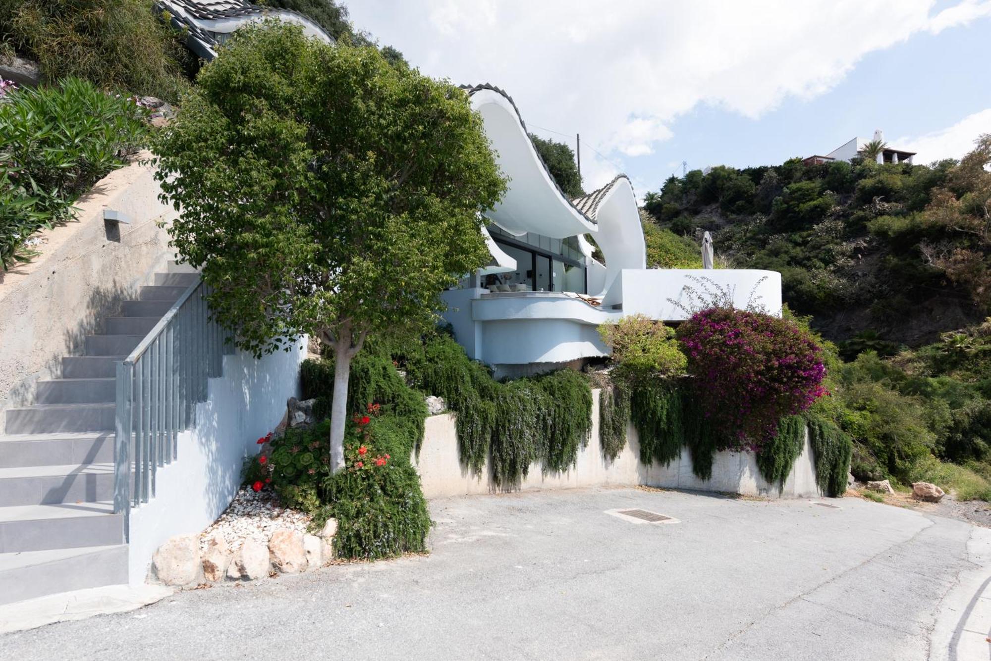 Rentitspain Casa Del Acantilado Piscina Climatizada サロブレーニャ エクステリア 写真