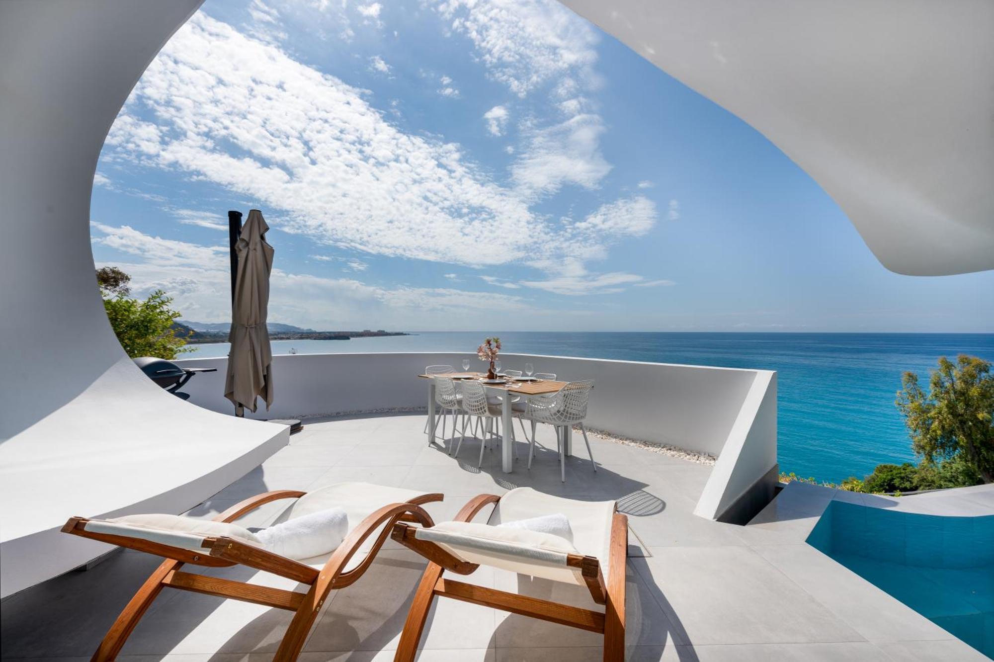 Rentitspain Casa Del Acantilado Piscina Climatizada サロブレーニャ エクステリア 写真
