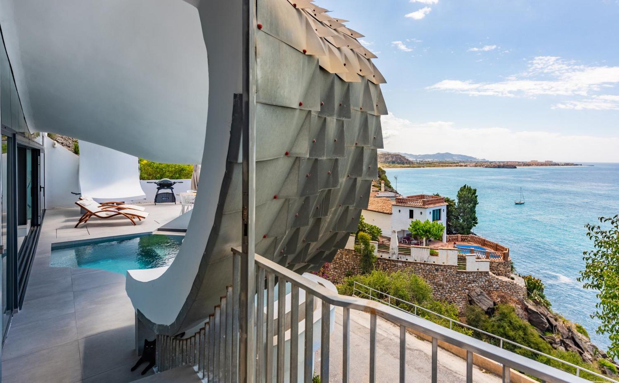 Rentitspain Casa Del Acantilado Piscina Climatizada サロブレーニャ エクステリア 写真