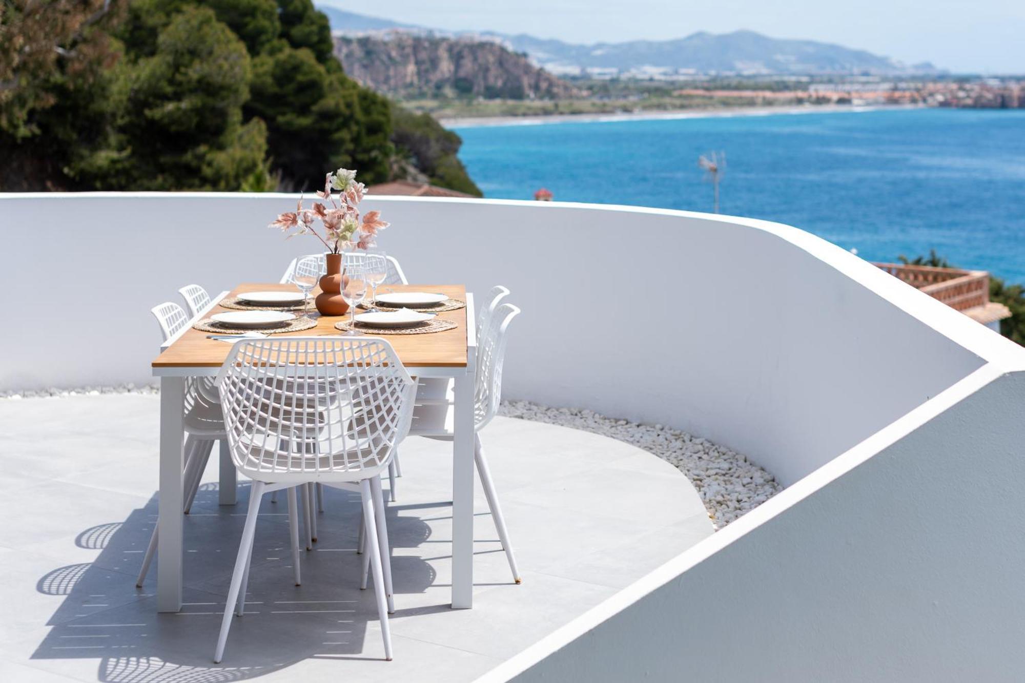 Rentitspain Casa Del Acantilado Piscina Climatizada サロブレーニャ エクステリア 写真