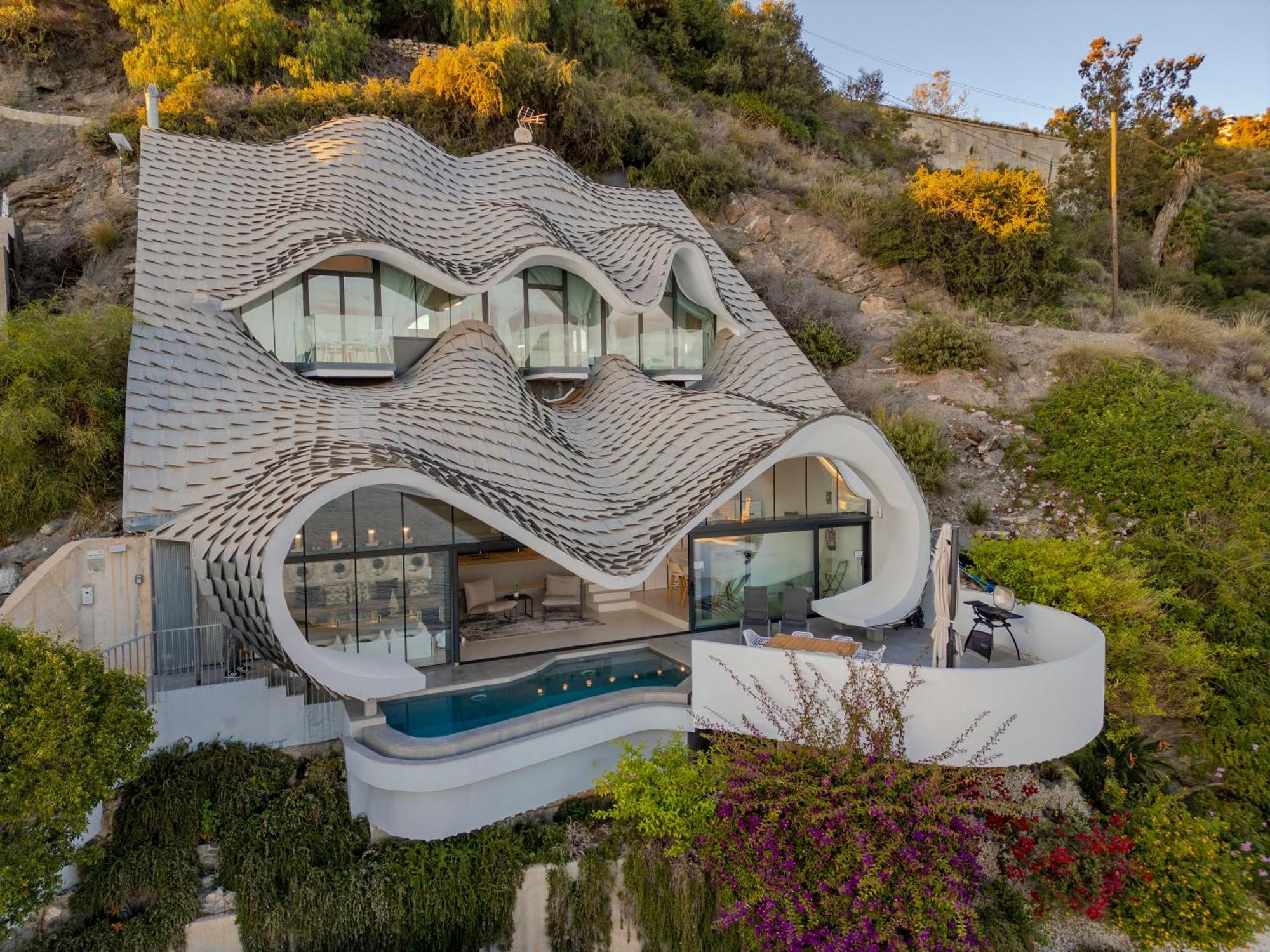 Rentitspain Casa Del Acantilado Piscina Climatizada サロブレーニャ エクステリア 写真