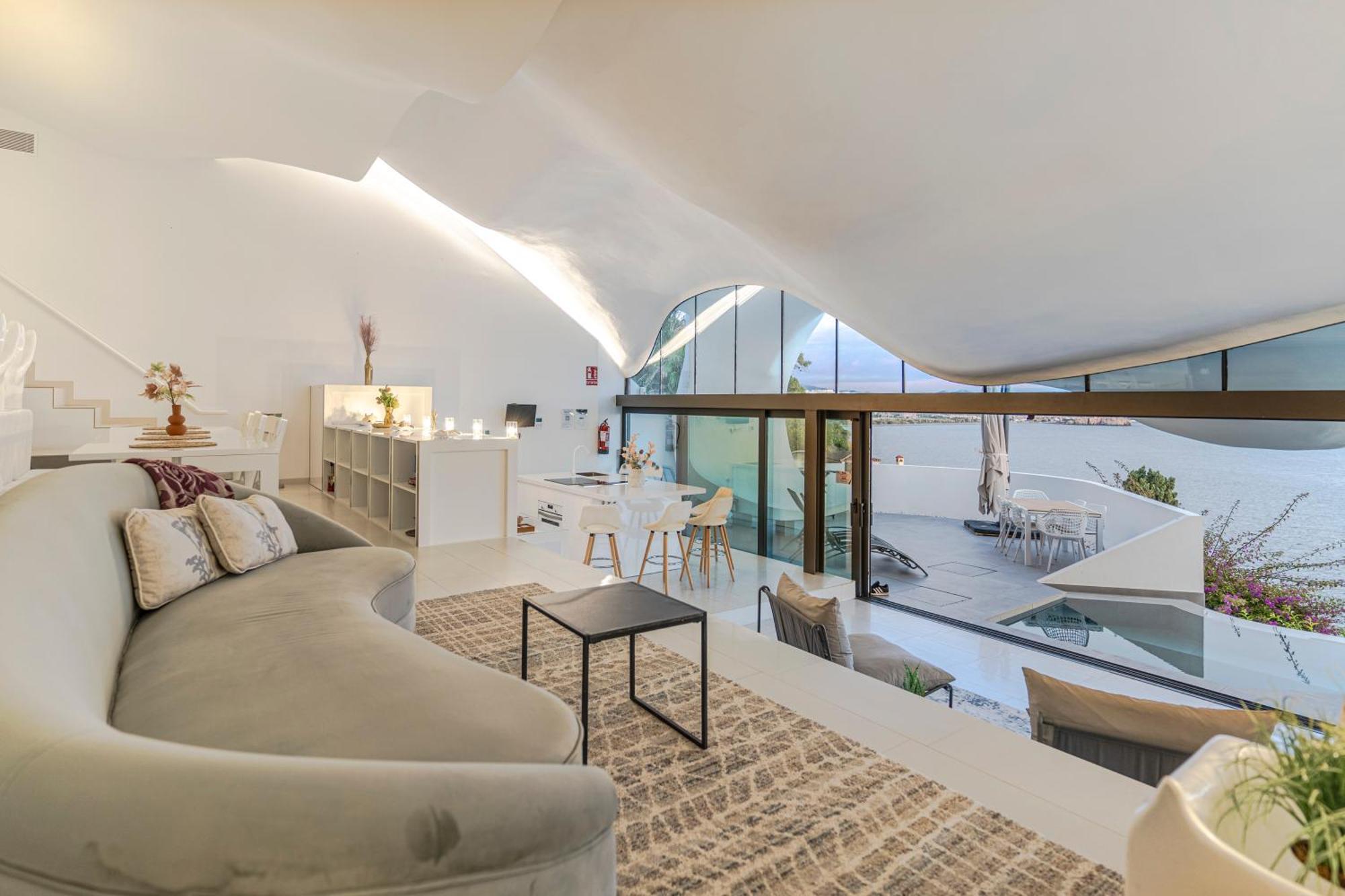 Rentitspain Casa Del Acantilado Piscina Climatizada サロブレーニャ エクステリア 写真